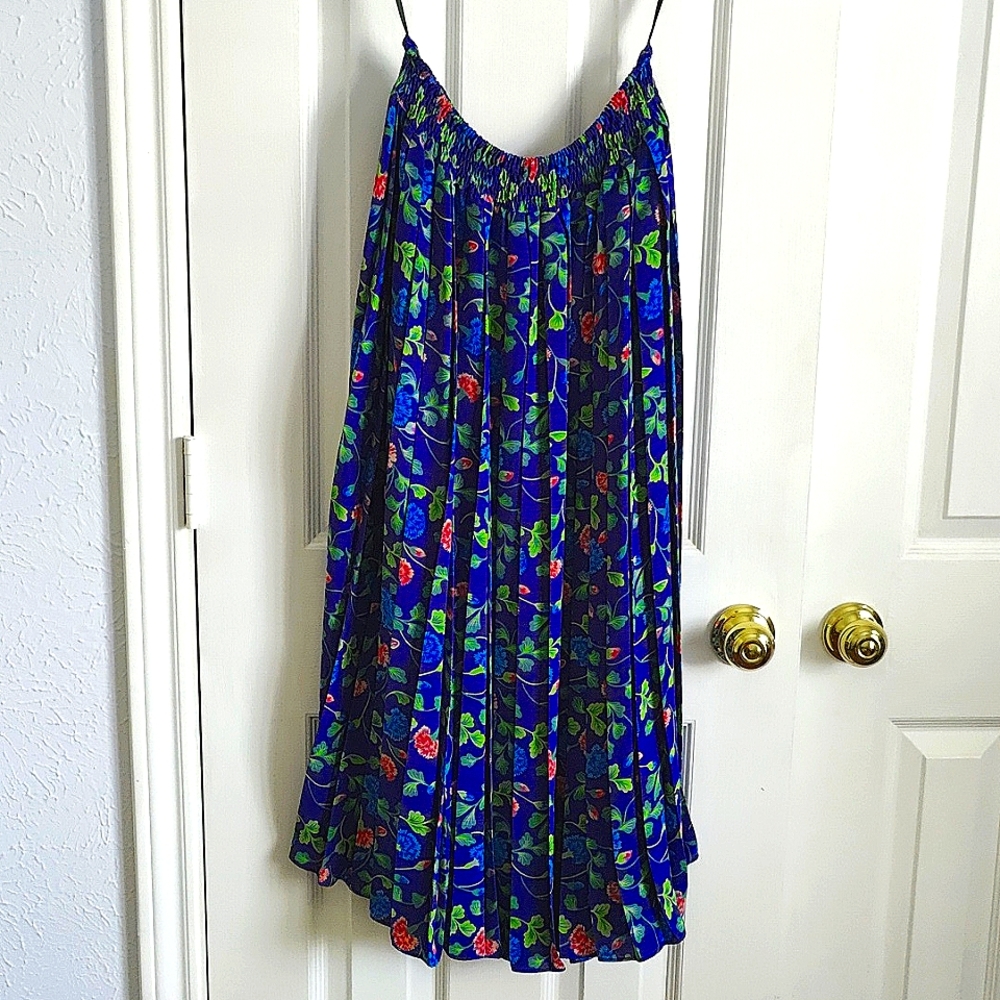 Women's Vintage Diane Freis Floral Dress with Top